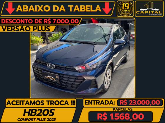 HYUNDAI HB20S 1.0 12V FLEX COMFORT PLUS MANUAL HYUNDAI HB20S 1.0 12V FLEX COMFORT PLUS MANUAL